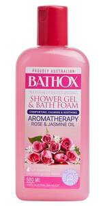 Shower Gel - Aromatherapy Rose and Jasmine Oil - 500ml