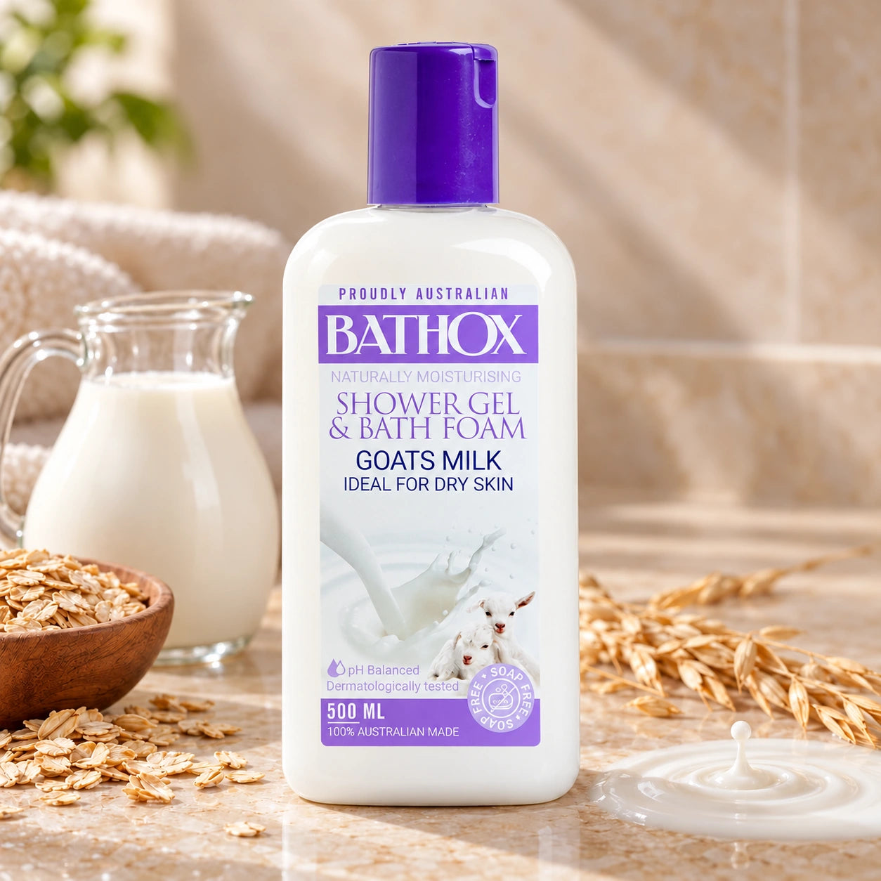 Goat’s Milk — ingredient and fragrance-inspired product scene.